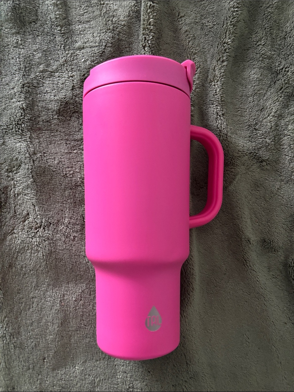 Pink Travel Mug with Handle - Tumbler